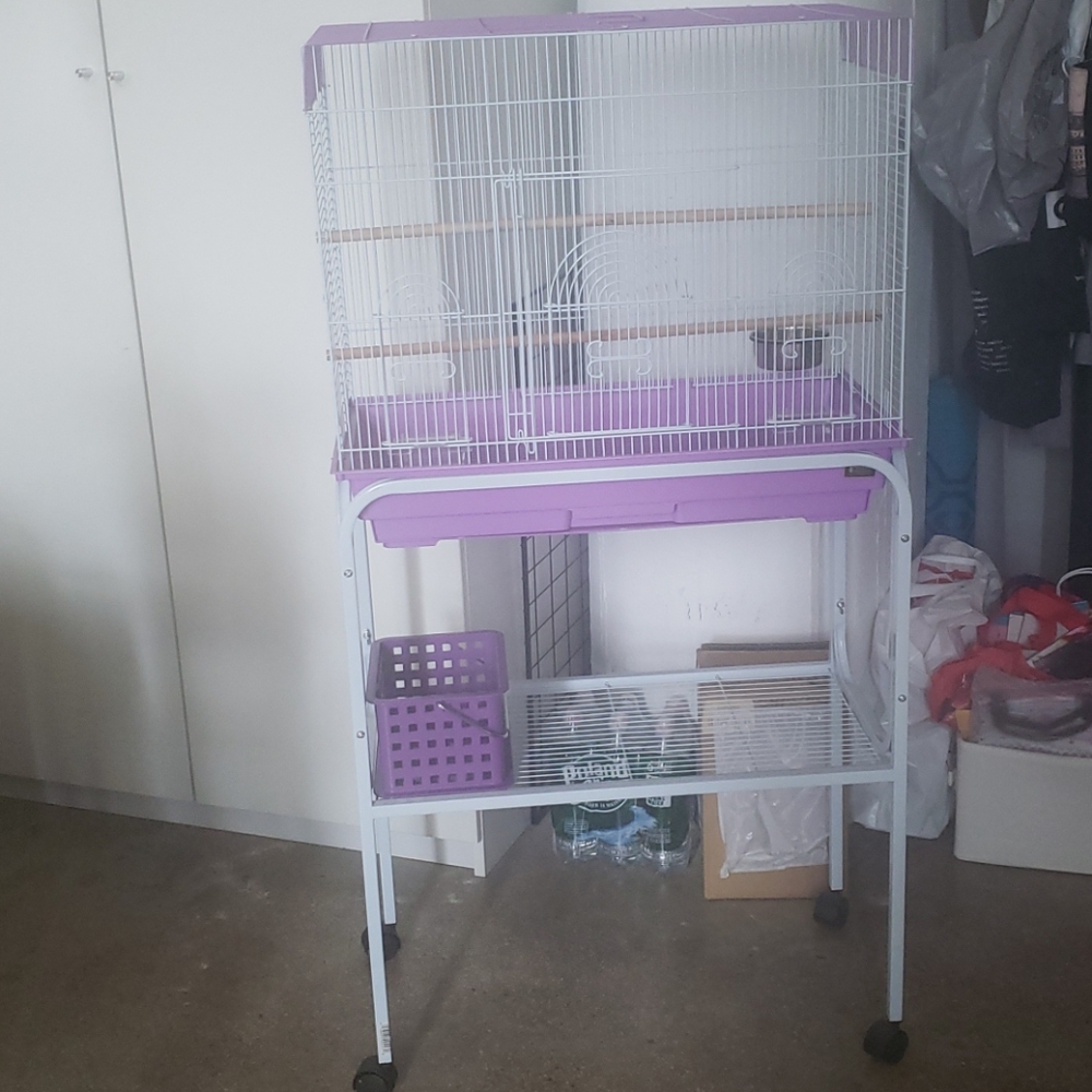 New bird cage with stand
